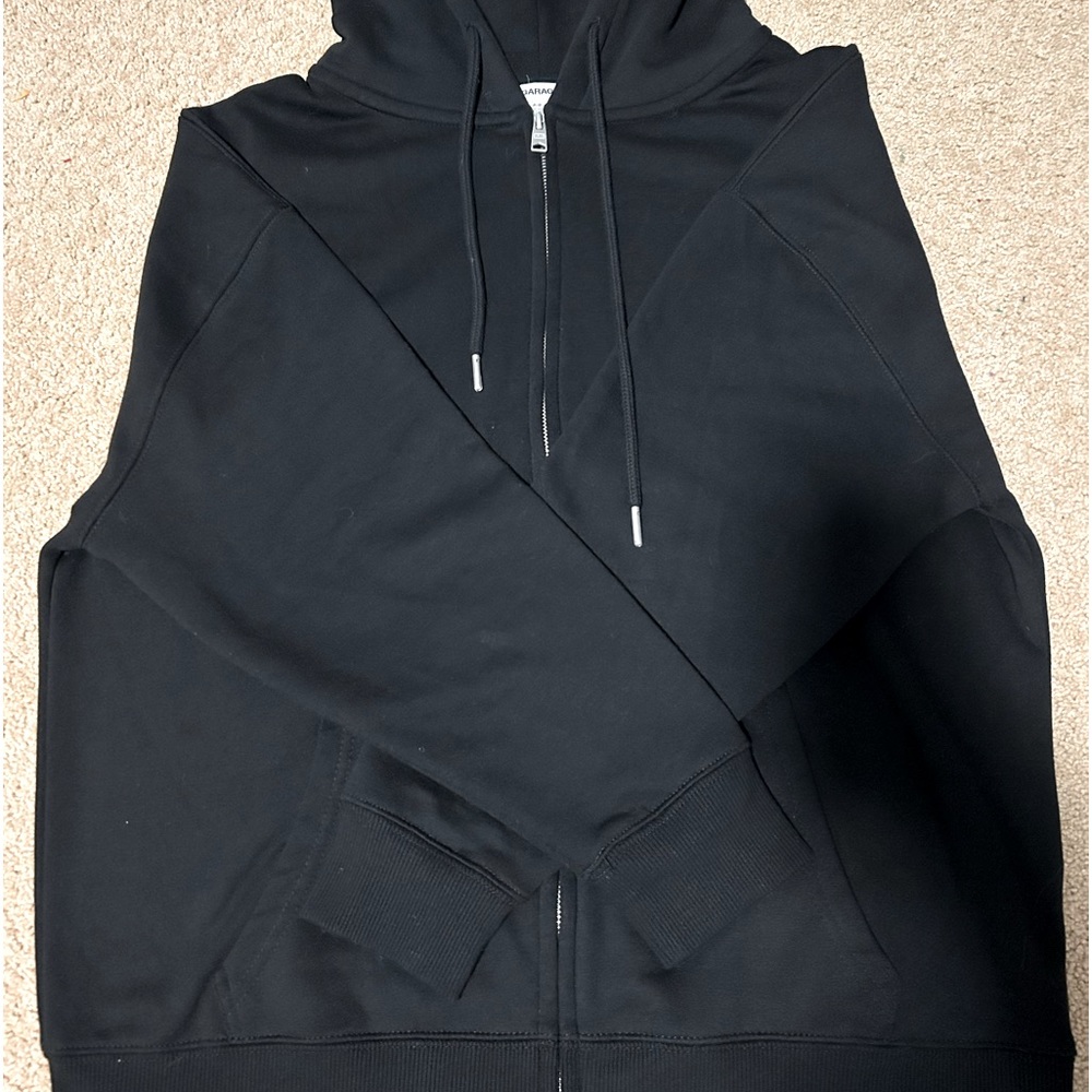 COPY - Garage oversized black zip up hoddie!! NOT SOLD!